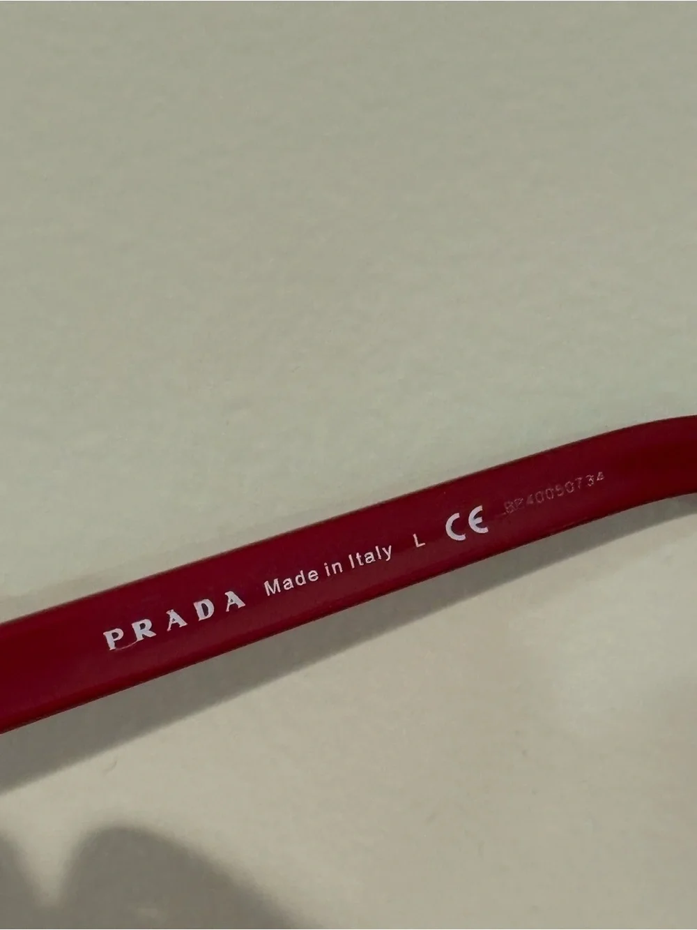 PRADA SPR 08V Red Cat Eye Frames. No Lenses.
